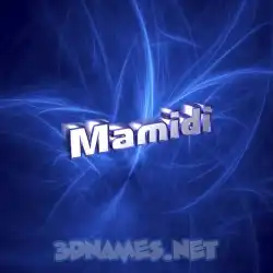 mamidi in Plasma style - 3D name wallpaper