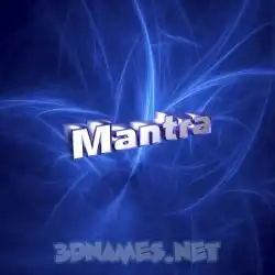 mantra in Plasma style - 3D name wallpaper