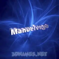 manuelvega in Plasma style - 3D name wallpaper