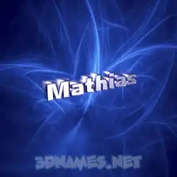 mathias in Plasma style - 3D name wallpaper