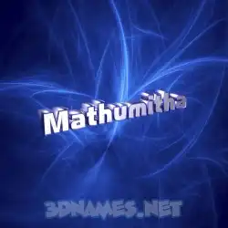 mathumitha in Plasma style - 3D name wallpaper
