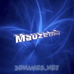 mauzema in Plasma style - 3D name wallpaper