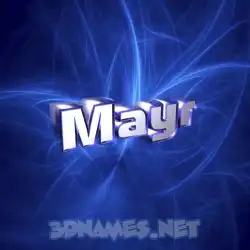 mayr in Plasma style - 3D name wallpaper