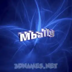mbally in Plasma style - 3D name wallpaper