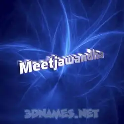 meetjawandha in Plasma style - 3D name wallpaper