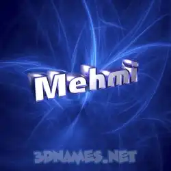 mehmi in Plasma style - 3D name wallpaper