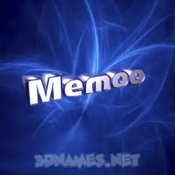 memoo in Plasma style - 3D name wallpaper