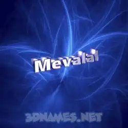 mevalal in Plasma style - 3D name wallpaper
