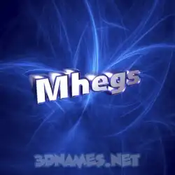 mhegs in Plasma style - 3D name wallpaper