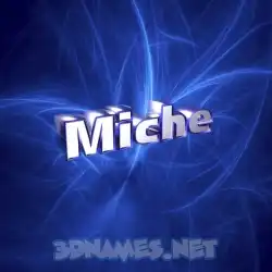 miche in Plasma style - 3D name wallpaper