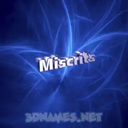 miscrits in Plasma style - 3D name wallpaper