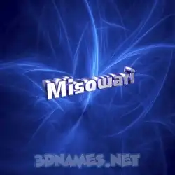 misowari in Plasma style - 3D name wallpaper