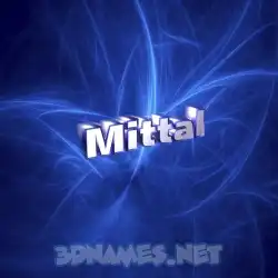 mittal in Plasma style - 3D name wallpaper
