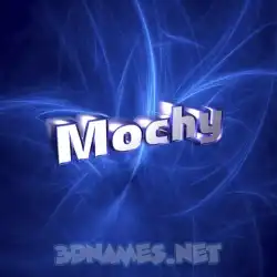 mochy in Plasma style - 3D name wallpaper