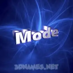 mode in Plasma style - 3D name wallpaper