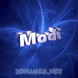 modi in Plasma style - 3D name wallpaper