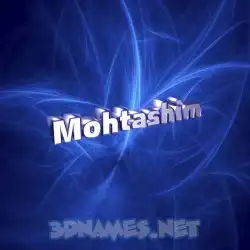 mohtashim in Plasma style - 3D name wallpaper