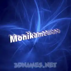 monikamewara in Plasma style - 3D name wallpaper