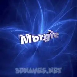 morgie in Plasma style - 3D name wallpaper