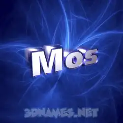 mos in Plasma style - 3D name wallpaper