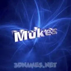mukes in Plasma style - 3D name wallpaper