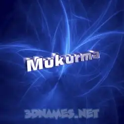 mukurma in Plasma style - 3D name wallpaper