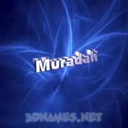 muradali in Plasma style - 3D name wallpaper