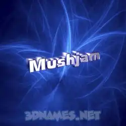 mushjam in Plasma style - 3D name wallpaper
