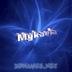 mykaela in Plasma style - 3D name wallpaper