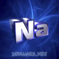 na in Plasma style - 3D name wallpaper