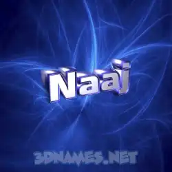 naaj in Plasma style - 3D name wallpaper