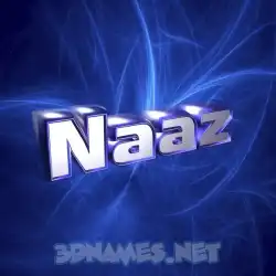 naaz in Plasma style - 3D name wallpaper