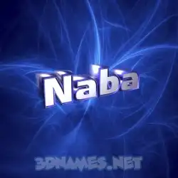 naba in Plasma style - 3D name wallpaper