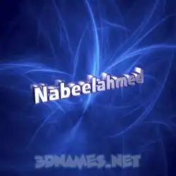 nabeelahmed in Plasma style - 3D name wallpaper