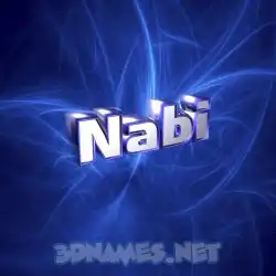 nabi in Plasma style - 3D name wallpaper