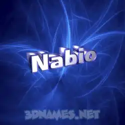 nabio in Plasma style - 3D name wallpaper