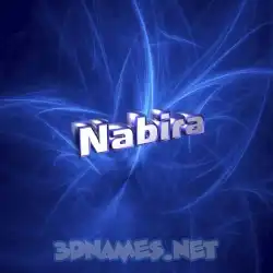 nabira in Plasma style - 3D name wallpaper