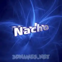 nacho in Plasma style - 3D name wallpaper