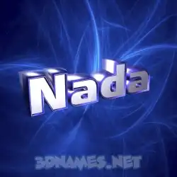 nada in Plasma style - 3D name wallpaper