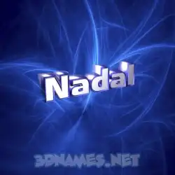 nadal in Plasma style - 3D name wallpaper