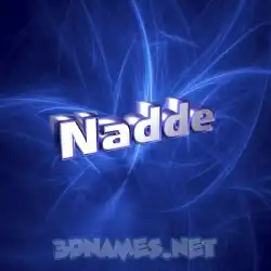 nadde in Plasma style - 3D name wallpaper