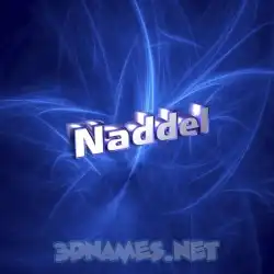 naddel in Plasma style - 3D name wallpaper