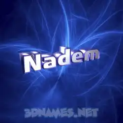 nadem in Plasma style - 3D name wallpaper