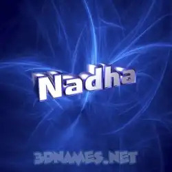 nadha in Plasma style - 3D name wallpaper