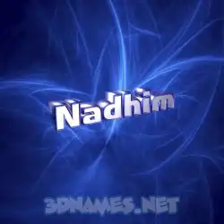 nadhim in Plasma style - 3D name wallpaper