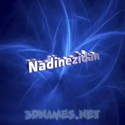 nadinezidan in Plasma style - 3D name wallpaper