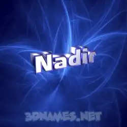 nadir in Plasma style - 3D name wallpaper