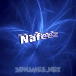 nafeez in Plasma style - 3D name wallpaper
