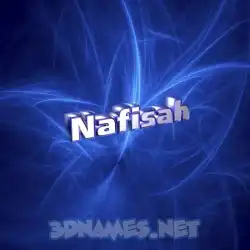 nafisah in Plasma style - 3D name wallpaper