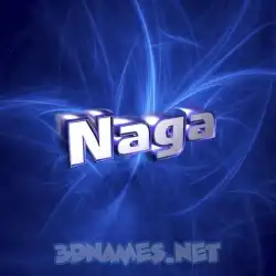 naga in Plasma style - 3D name wallpaper